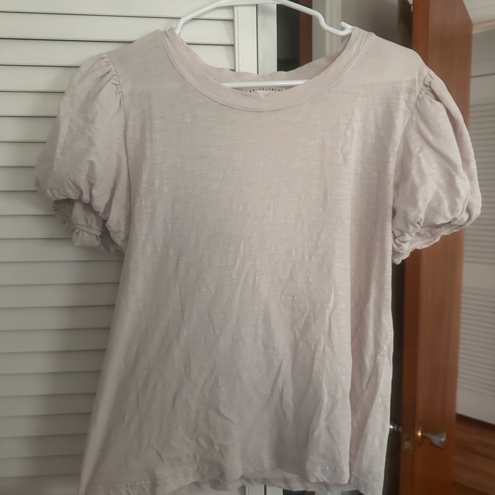 T.J.Maxx Light Pink Puff Sleeve Top
